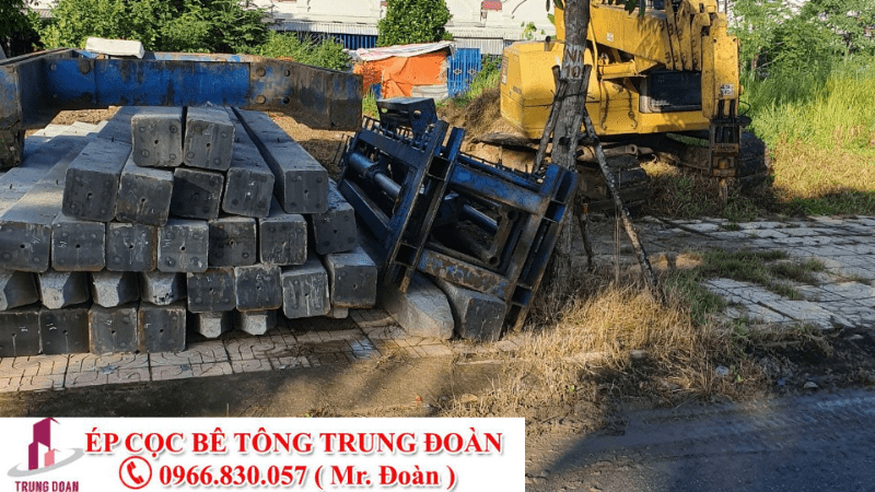 Ép cọc bê tông Long Thành