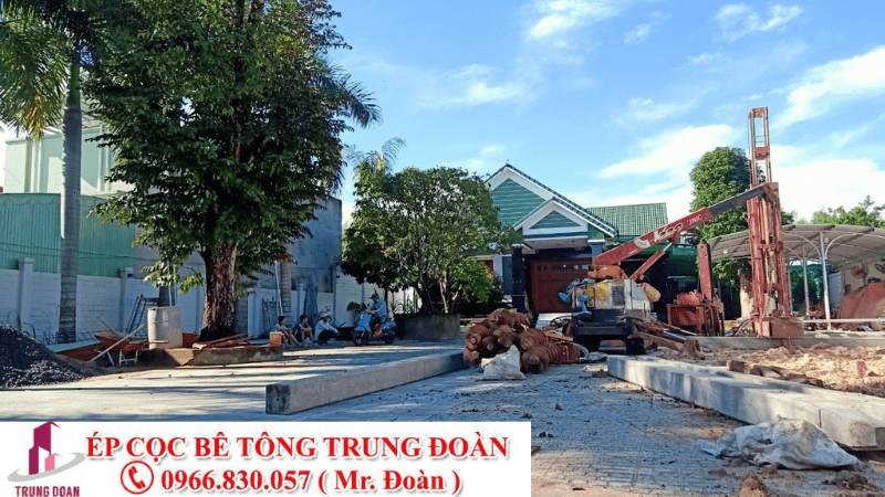 ép cọc bê tông huyện Giồng Trôm, Thạch Phú tỉnh Bến Tre