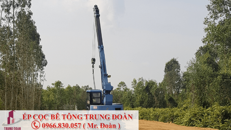 Chuyên ép cọc bê tông cho nhà dân, nhà phố