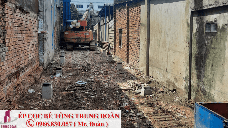 ép cọc bê tông xã Phú Hòa huyện Nhơn Trạch