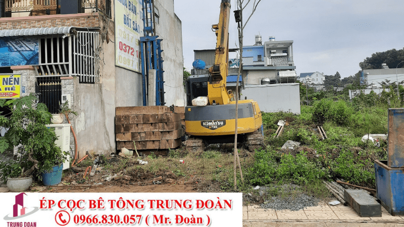 Ép cọc tại Long Khánh