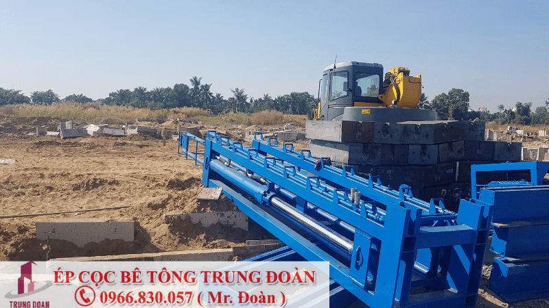 ép cọc bê tông tại Xuân Lộc