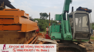 ép cọc bê tông xã Minh Hòa huyện Dầu Tiếng