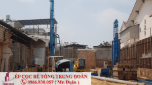 Công trình ép cọc bê tông tại Hớn Quản tỉnh Bình Phước