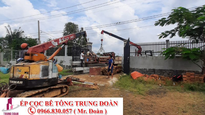 ép cọc bê tông thị trấn Vĩnh Hưng huyện Vĩnh Hưng