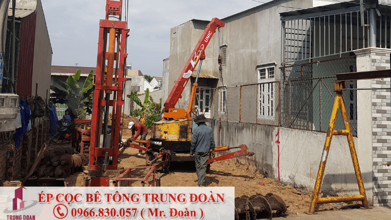 ép cọc bê tông xã An Phú Tây huyện Bình Chánh