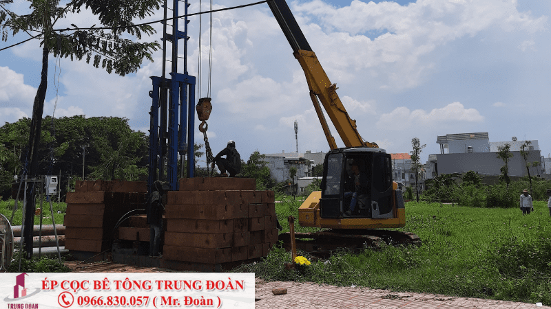 ép cọc bê tông xã Thái Bình Trung huyện Vĩnh Hưng