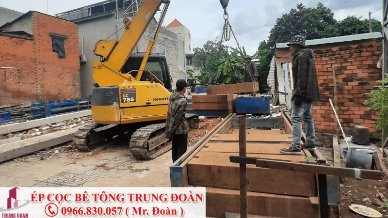 ép cọc bê tông xã Chánh Phú Hòa thị xã Bến Cát