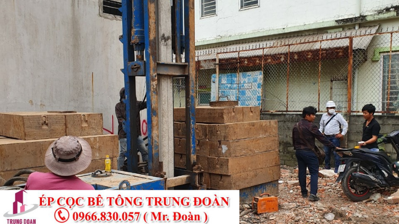 Ép cọc bê tông xã An Thạnh huyện Bến Lức