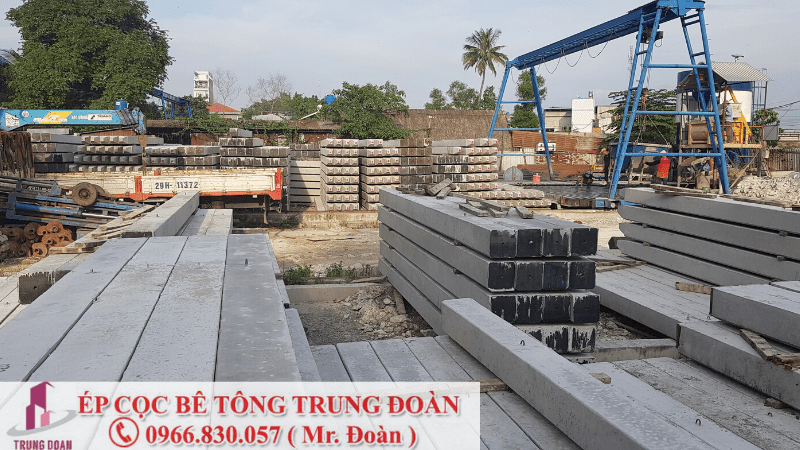 Ép cọc bê tông xã Lương Bình huyện Bến Lức