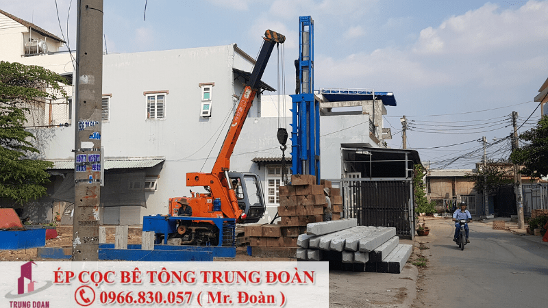 ép cọc bê tông tại Chơn Thành tỉnh Bình Phước