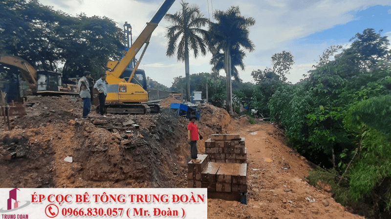 ép cọc bể tông tại Chơn Thành tỉnh Bình Phước