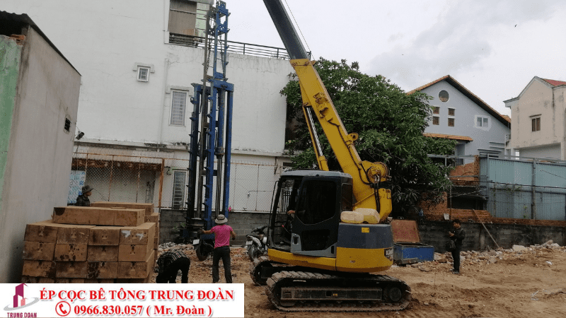 Dự án ép cọc bê tông tại Hớn Quản tỉnh Bình Phước